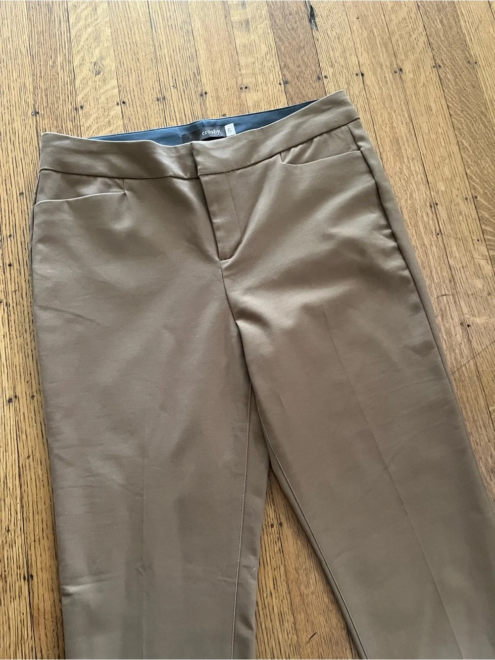 crosby. Women's Ankle Pants in Brown Madison Fit